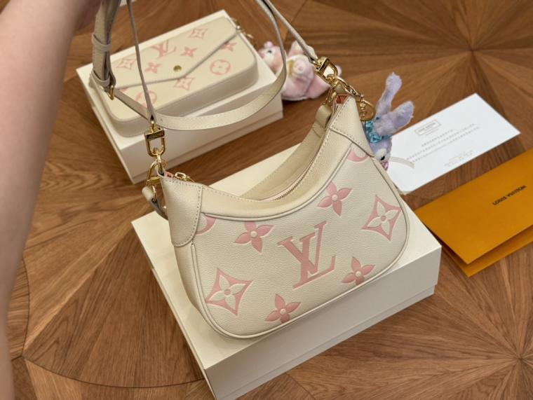 Lv cowskin leather bagatelle 133898