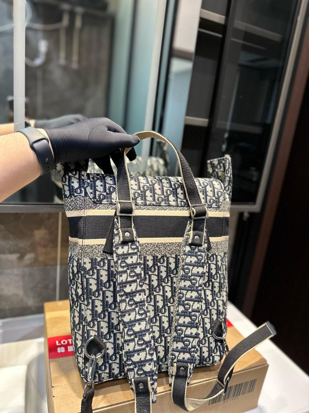 Dior embroidery backpack
