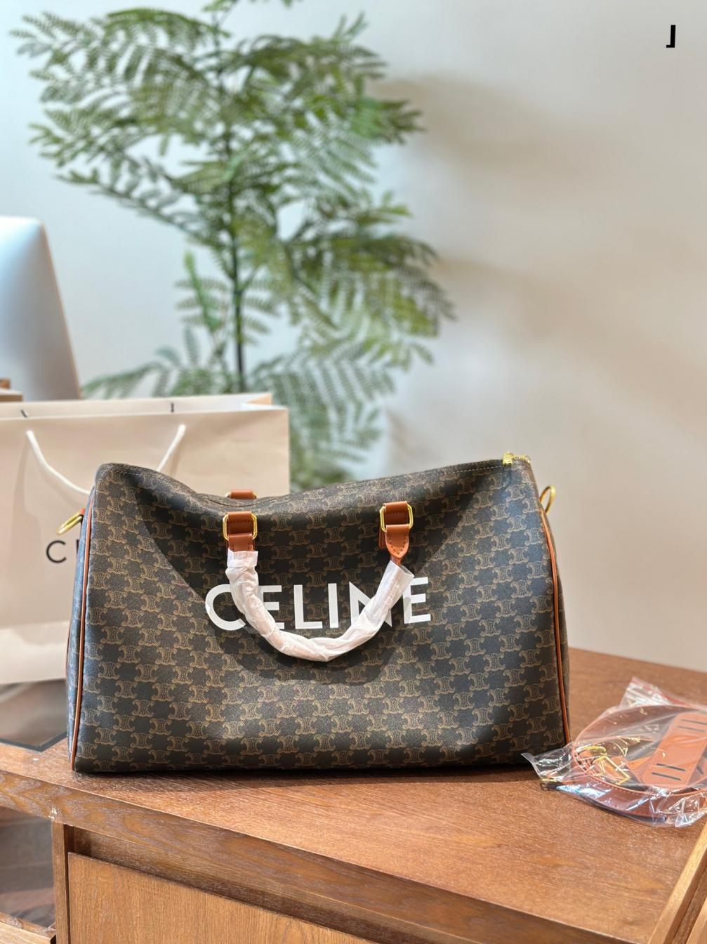 CELINE  triomphe travel bag