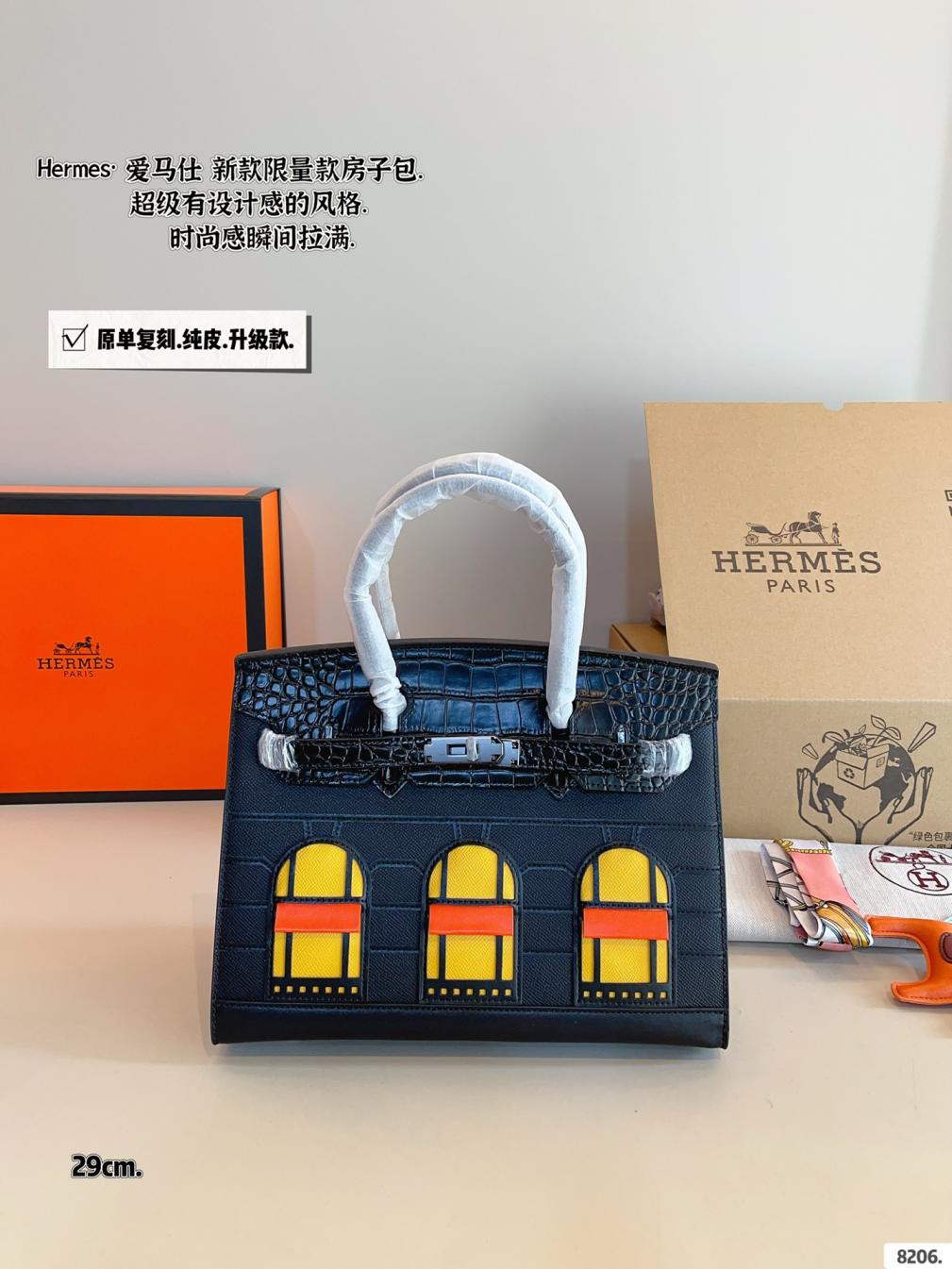 Hermes Birkin Cowskin leather handbag