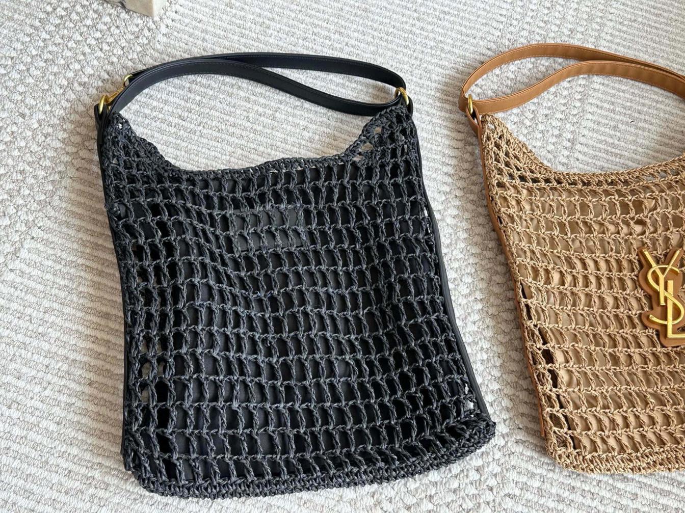 YSL straw Wave bag 135936