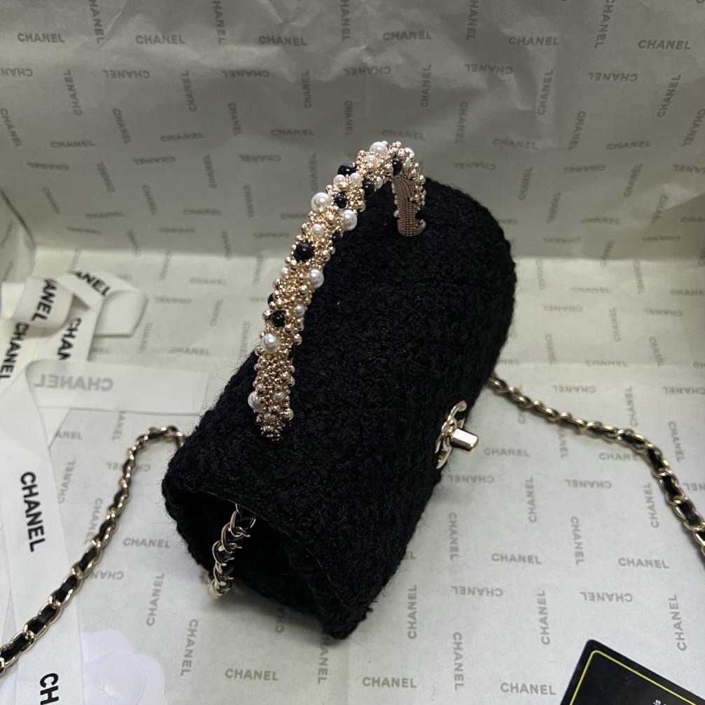 Chanel Flap Pearl handle chain bag