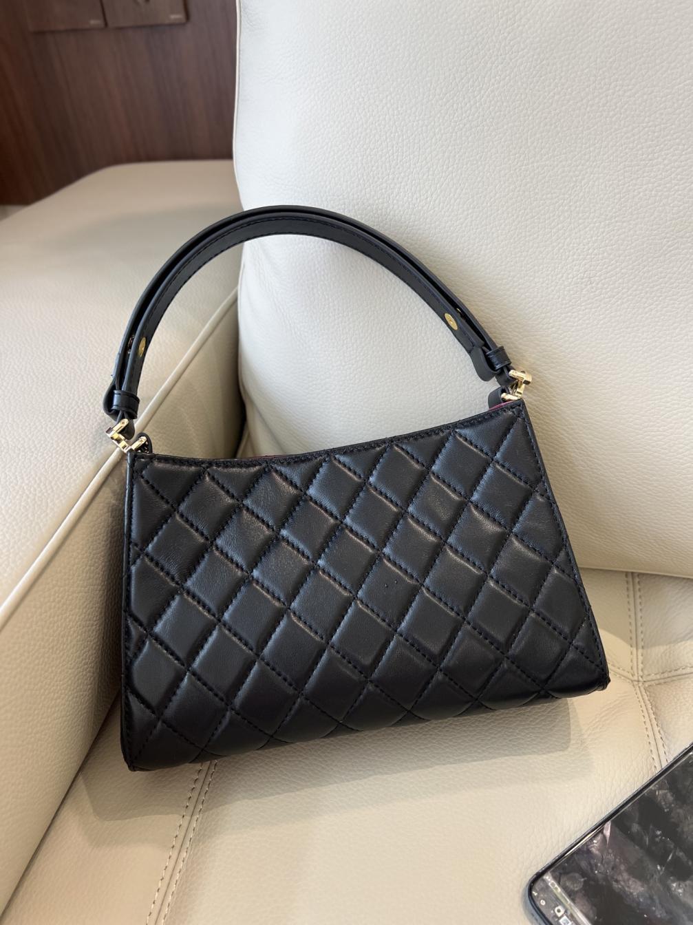 Chanel gold leather Christmas bag