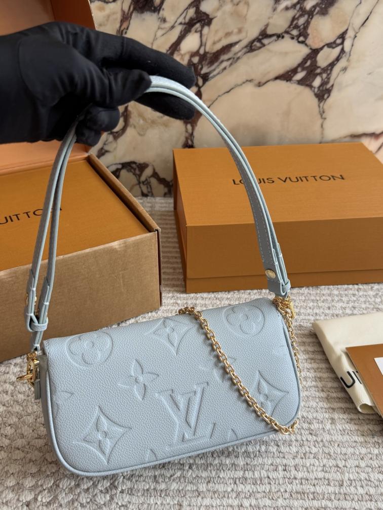 LV Louis Vuitton handbag blue for women