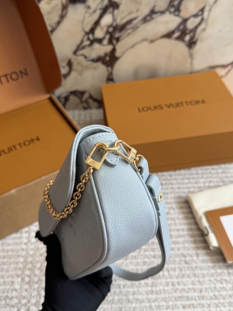 LV Louis Vuitton handbag blue for women