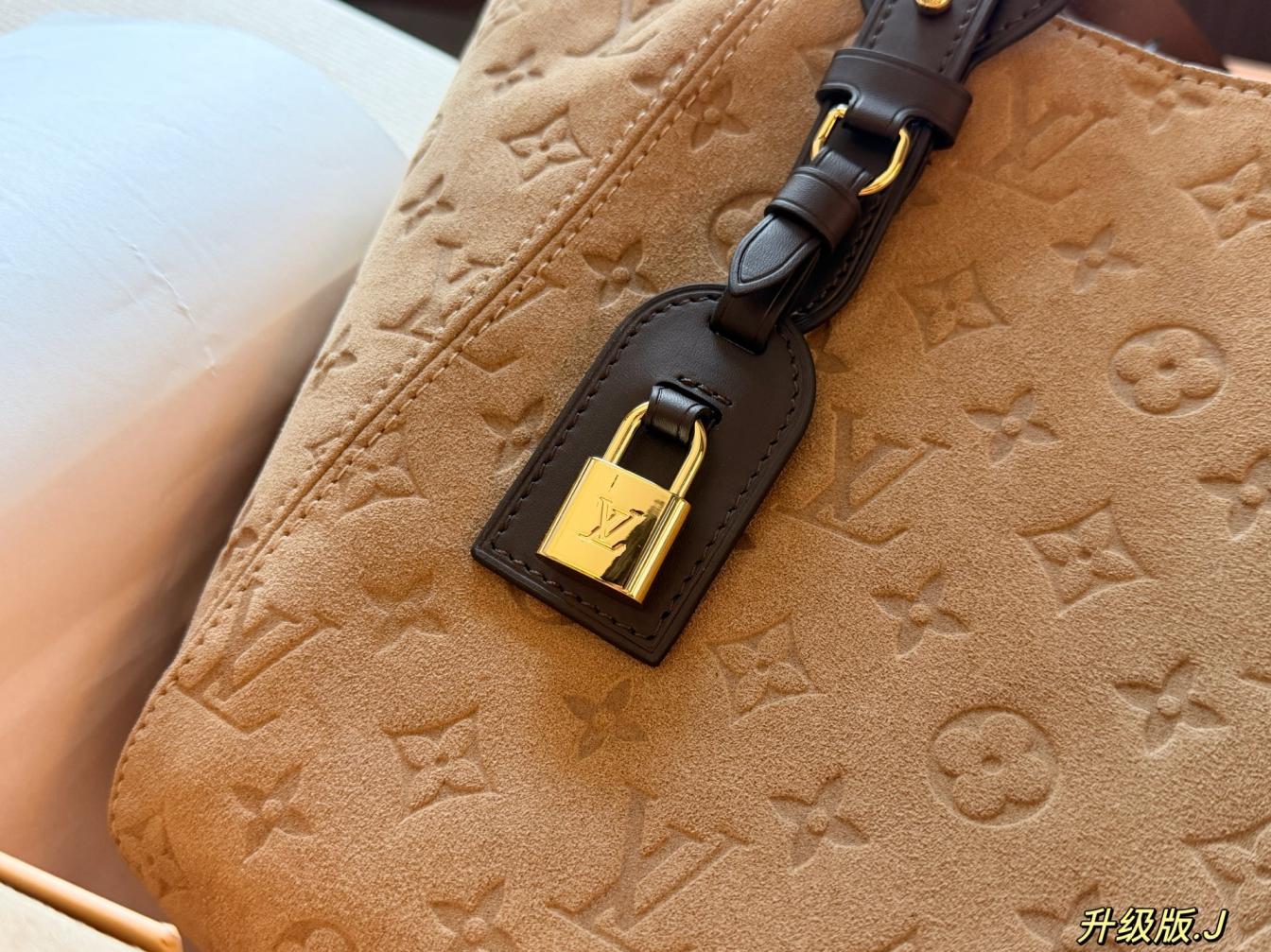 LV Louis Vuitton monogram all in one tote bag